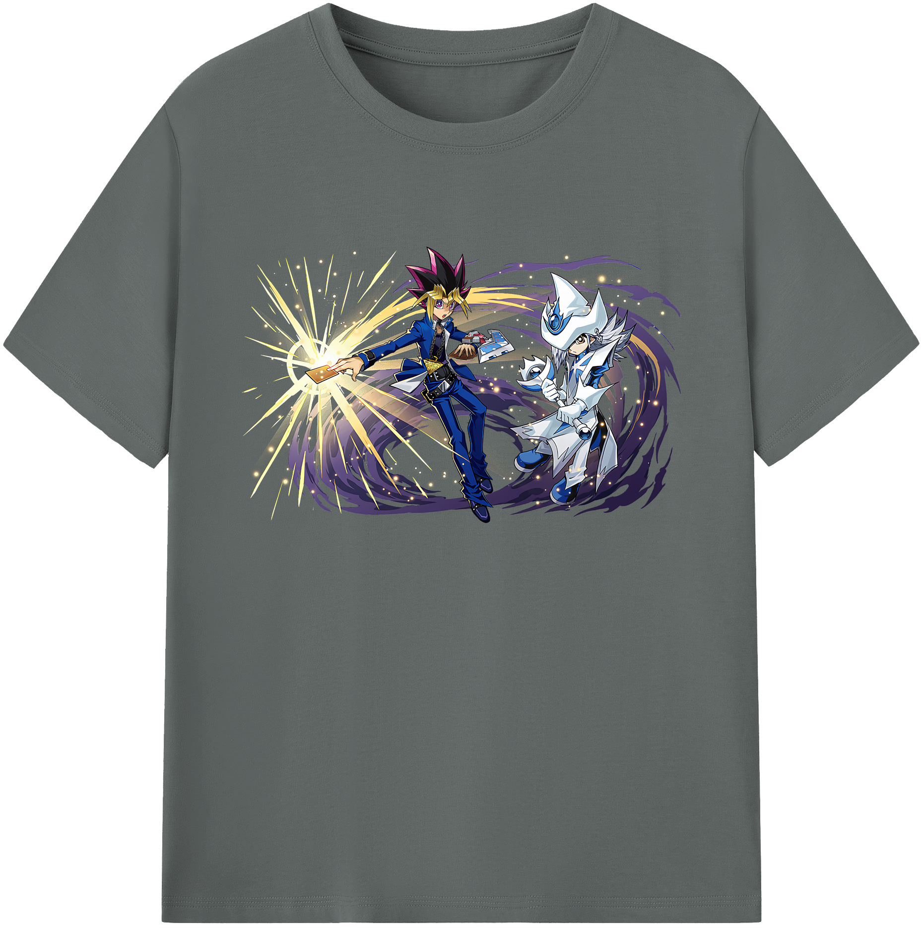 （画像用） 遊☆戯☆王 Yu-Gi-Oh! 綿100％ メンズ半袖Tシャツ｜肌触りやわらか＆通気性